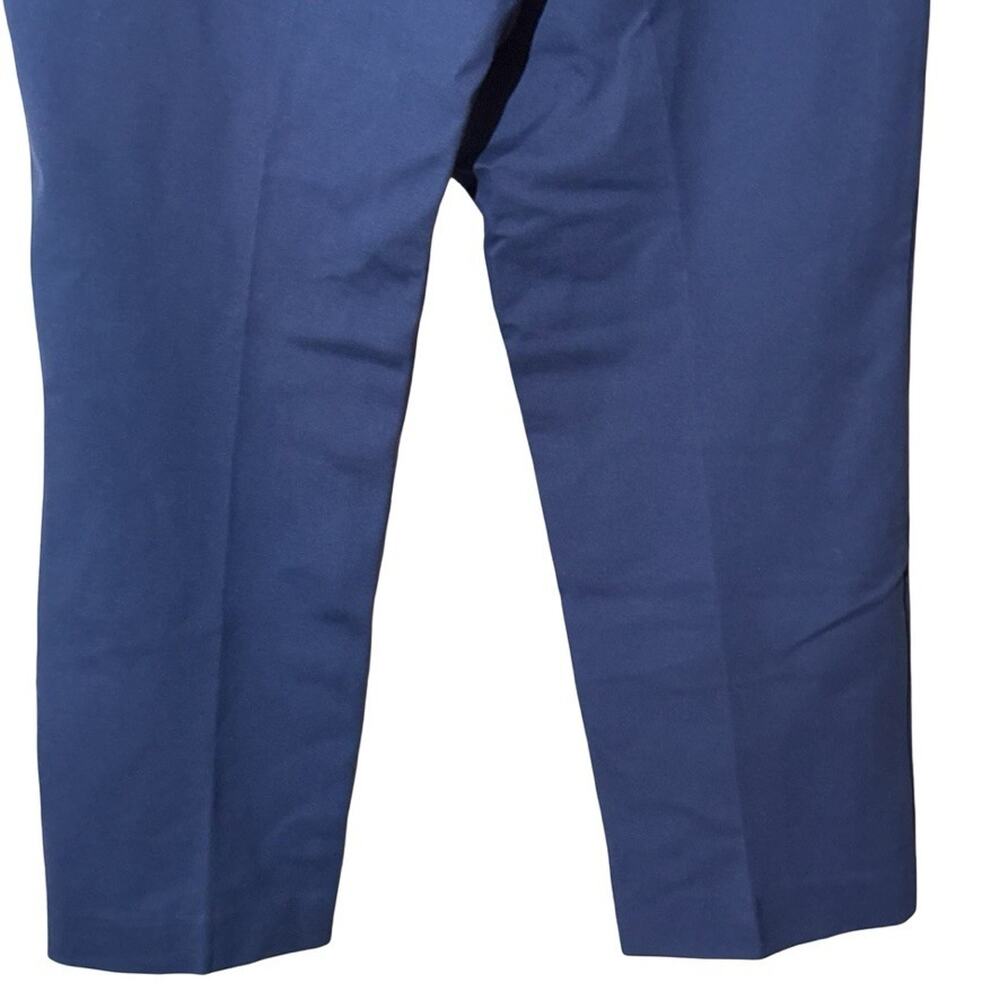 Susan Graver Ponte Thick Knit Elastic Waist Pull On Blue Pants sz Petite L - Picture 7 of 16